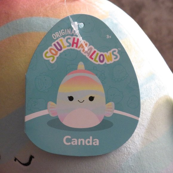 Squishmallows Canda Rainbow Fish 8" Tall, NWT - Picture 6 of 6